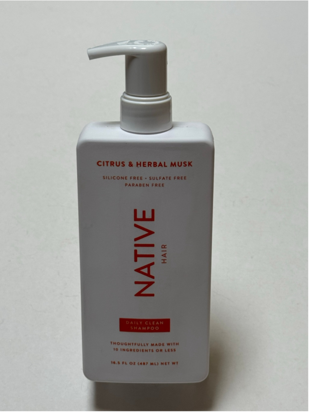 Native Hair Citrus & Herbal Musk Daily Clean Shampoo 16.5 fl oz NEW